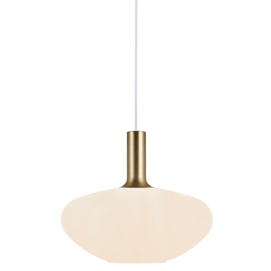 Nordlux - Candeeiro de teto suspenso ALTON 1xE27/60W/230V branco/preto/dourado