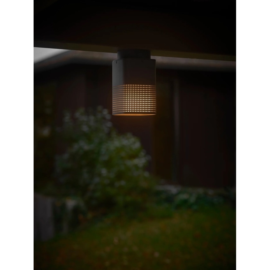 Nordlux - Candeeiro de teto exterior SIDARA 1xE27/15W/230V IP54 antracite