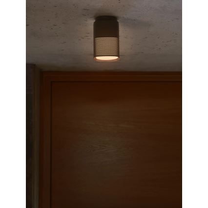 Nordlux - Candeeiro de teto para exterior SIDARA 1xE27/15W/230V IP54 preto