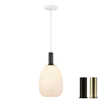 Nordlux - Candeeiro de teto suspenso ALTON 1xE27/60W/230V branco/preto/dourado