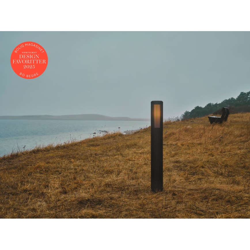 Nordlux - Candeeiro exterior ALUDRA 1xE27/15W/230V IP44 preto 95,4 cm