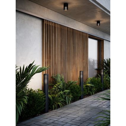 Nordlux - Candeeiro exterior ALUDRA 1xE27/15W/230V IP44 preto 95,4 cm