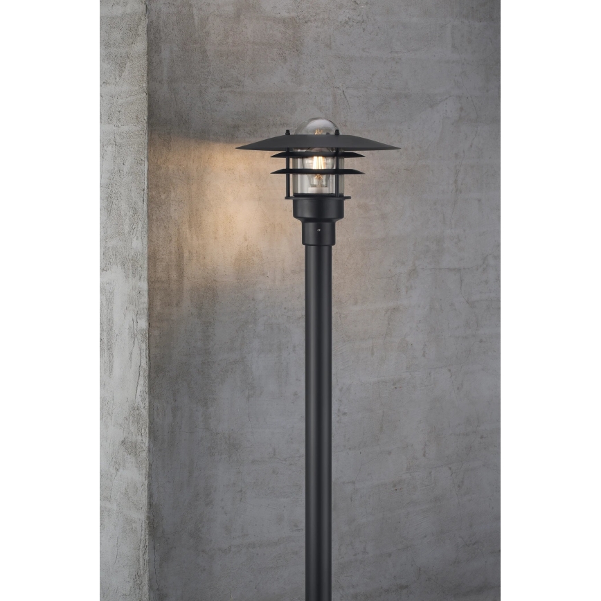 Nordlux - Candeeiro exterior LONSTRUP 1xE27/60W/230V IP44 preto 116 cm