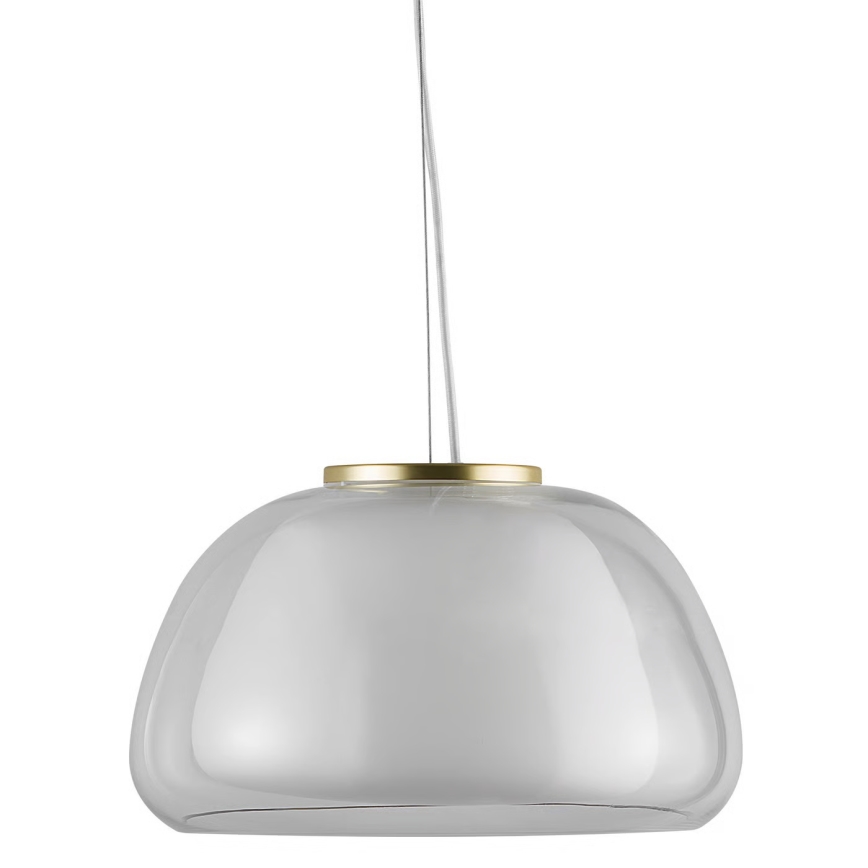 Nordlux - Candeeiro pendente JELLY em cabo 1xE27/40W/230V branco/transparente Ø 39 cm