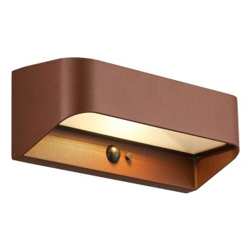 Nordlux - Candeeiro solar LED com sensor MARCELLIO LED/5W/5V IP54 2200 mAh castanho