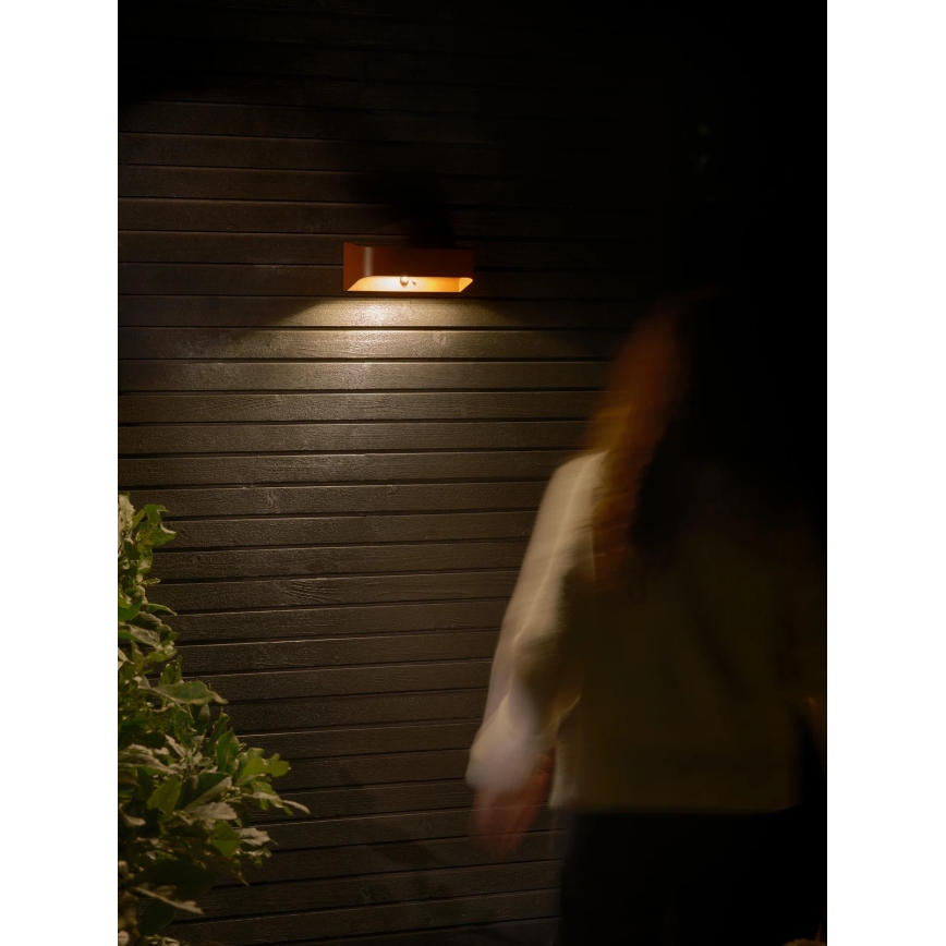 Nordlux - Candeeiro solar LED com sensor MARCELLIO LED/5W/5V IP54 2200 mAh castanho