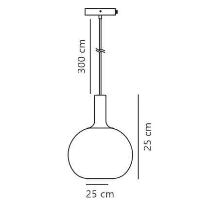 Nordlux - Candeeiro suspenso ALTON 1xE27/60W/230V preto