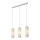 Nordlux - Candeeiro suspenso com cabo MIELLA 3xE27/25W/230V branco
