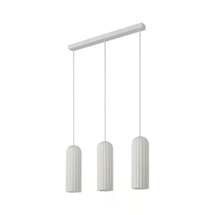 Nordlux - Candeeiro suspenso com cabo MIELLA 3xE27/25W/230V branco