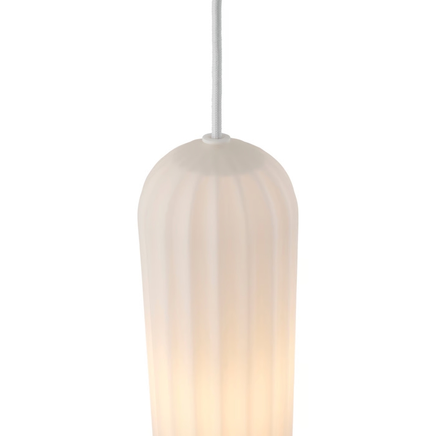 Nordlux - Candeeiro suspenso com cabo MIELLA 3xE27/25W/230V branco