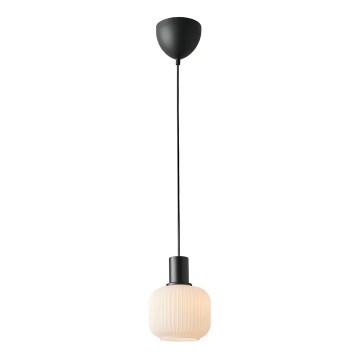 Nordlux - Candeeiro suspenso com cabo MILFORD 1xE27/40W/230V preto