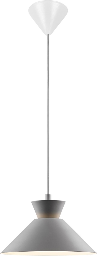 Nordlux - Candeeiro suspenso DIAL 1xE27/40W/230V diâmetro 25 cm cinzento