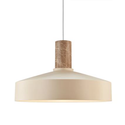 Nordlux - Candeeiro suspenso ELVAS 1xE27/60W/230V diâmetro 37,5 cm bege