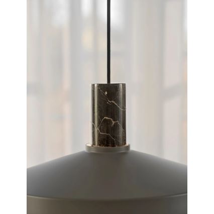 Nordlux - Candeeiro suspenso ELVAS 1xE27/60W/230V diâmetro 37,5 cm castanho