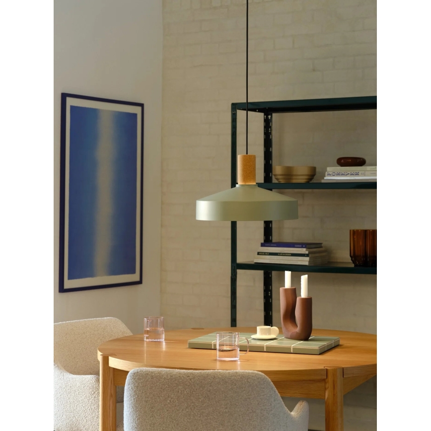 Nordlux - Candeeiro suspenso ELVAS 1xE27/60W/230V diâmetro 37,5 cm verde