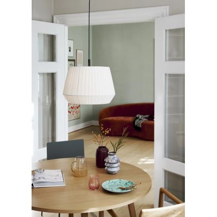 Nordlux - Candeeiro suspenso em cabo DICTE, 1x E27/60W/230V, Ø40 cm, branco