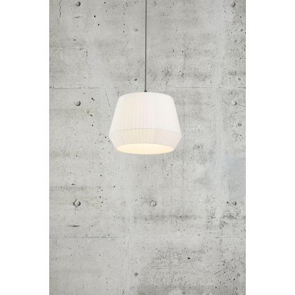 Nordlux - Candeeiro suspenso em cabo DICTE, 1x E27/60W/230V, Ø40 cm, branco