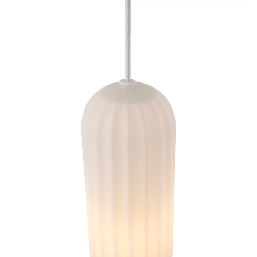Nordlux - Candeeiro suspenso em cabo MIELLA 1xE27/25W/230V branco