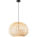 Nordlux - Candeeiro suspenso HISOKA 1xE27/40W/230V preto/bambu