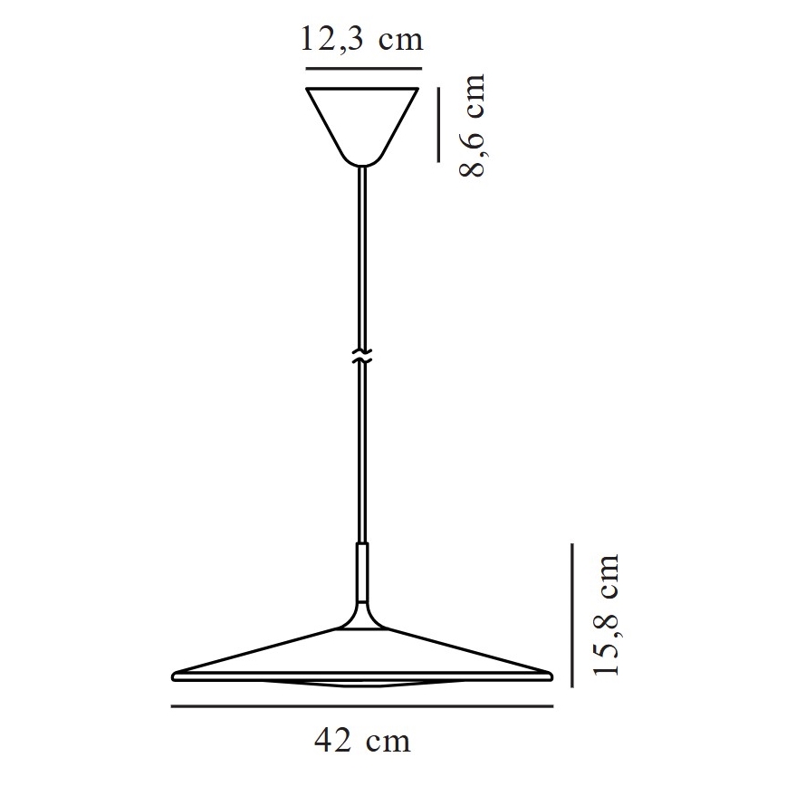 Nordlux - Candeeiro suspenso LED com regulação BALANCE LED/13W/230V 2700K diâmetro 42 cm preto