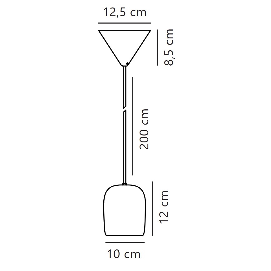 Nordlux - Candeeiro suspenso NOTTI 1xE27/25W/230V diâmetro 10 cm laranja