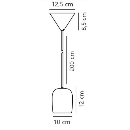Nordlux - Candeeiro suspenso NOTTI 1xE27/25W/230V verde