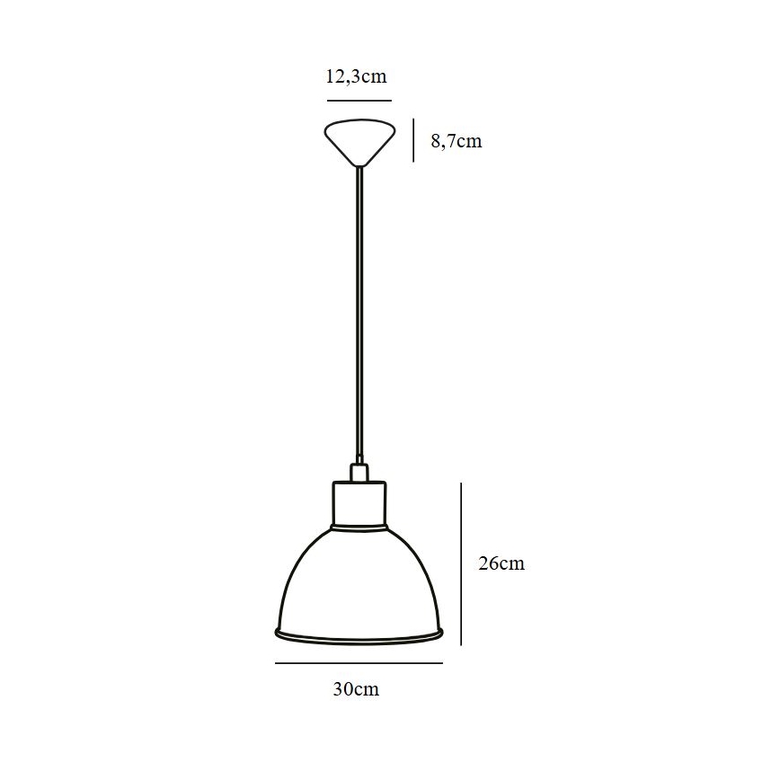 Nordlux - Candeeiro suspenso POP 1xE27/60W/230V preto