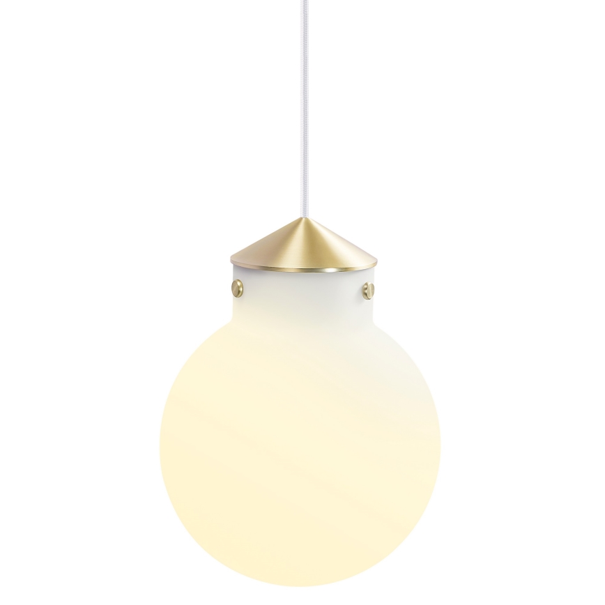 Nordlux - Candeeiro suspenso RAITO 1xE27/25W/230V latão/branco