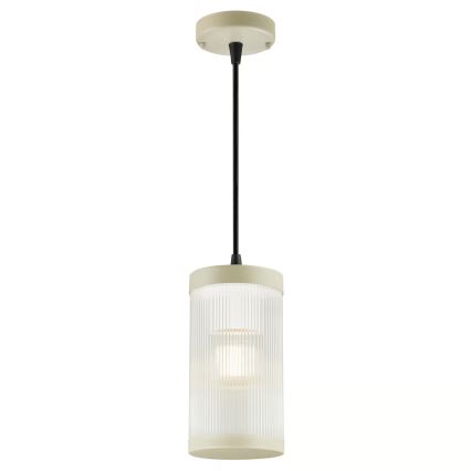 Nordlux - Candelabro suspenso exterior COUPAR 1xE27/25W/230V IP33 diâmetro 13 cm creme