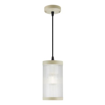 Nordlux - Candelabro suspenso exterior COUPAR 1xE27/25W/230V IP33 diâmetro 13 cm creme