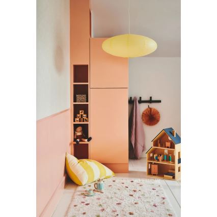 Nordlux - Cúpula para lustre VILLO E27 Ø 60 cm amarela