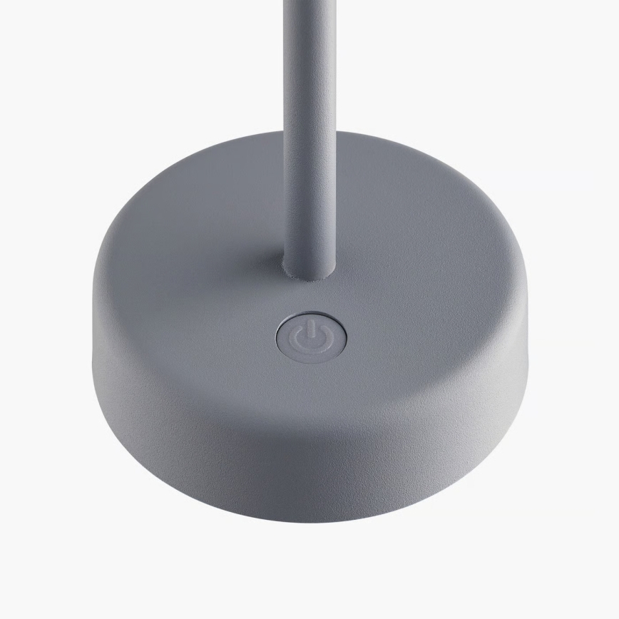 Nordlux - Candeeiro de mesa para exteriores recarregável LED regulável ELLEN LED/2,8W/3,7V 2200 mAh IP44 cinzento