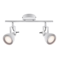 Nordlux - Foco ASLAK 2xGU10/35W/230V branco