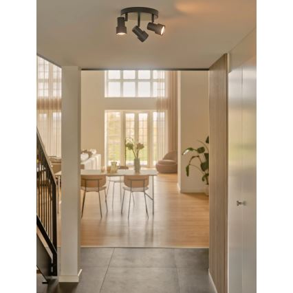 Nordlux - Foco BOSTON 3xGU10/5W/230V preto