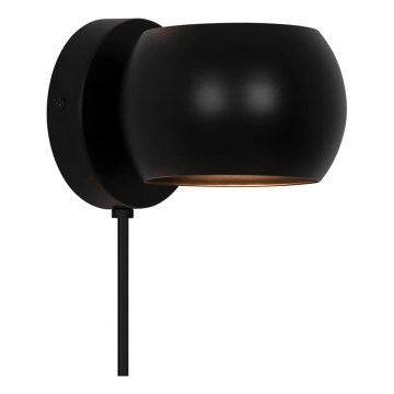 Nordlux - Foco de parede ajustável BELIR 1xG9/5W/230V preto