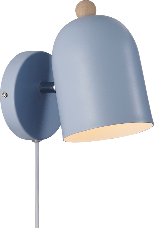 Nordlux - Foco de parede GASTON 1xE27/15W/230V azul