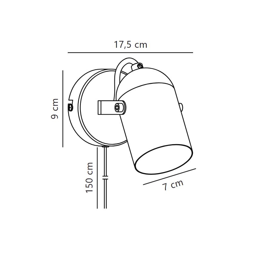 Nordlux - Foco de parede LOTUS 1xE14/40W/230V