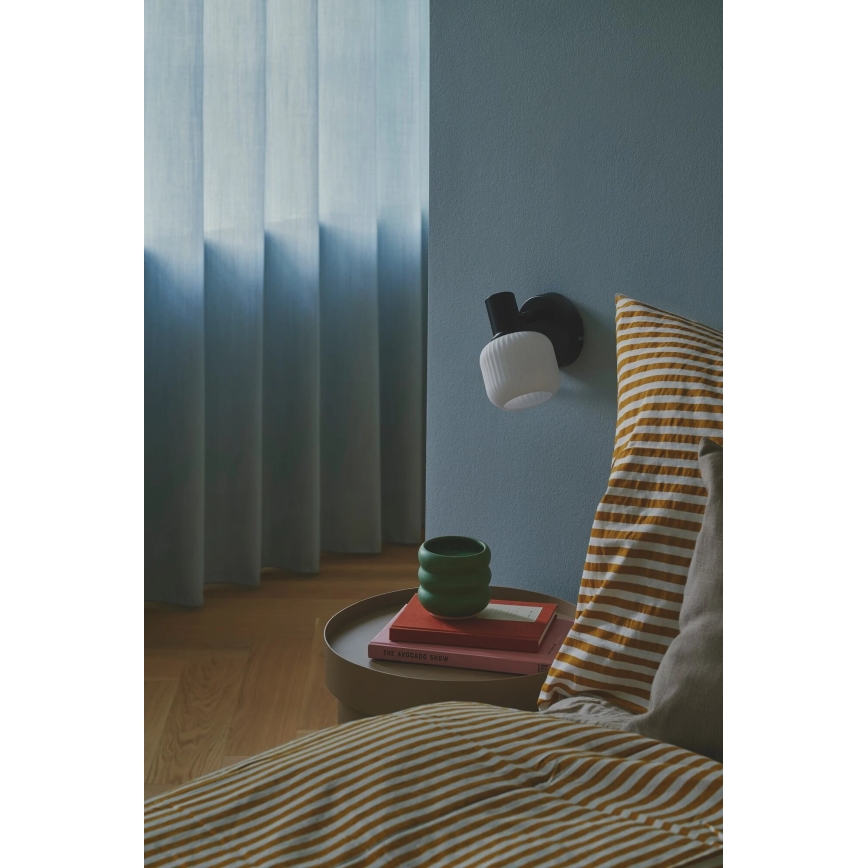 Nordlux - Foco de parede MILFORD 1xE14/10W/230V preto