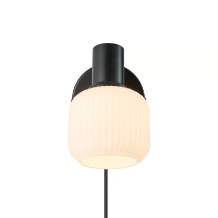 Nordlux - Foco de parede MILFORD 1xE14/10W/230V preto