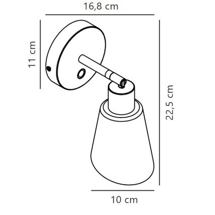 Nordlux - Foco de parede MOLLI 1xE14/25W/230V