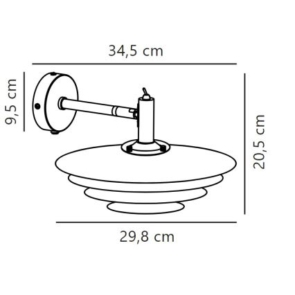 Nordlux - Iluminação de parede BRETAGNE 1xG9/25W/230V antracite