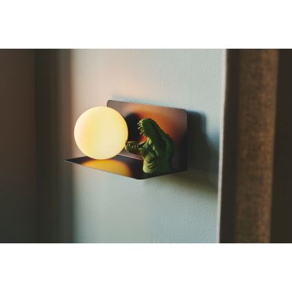 Nordlux - Iluminação de parede com prateleira LILIBETH 1xE14/25W/230V preto