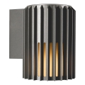 Nordlux - Iluminação de parede exterior ALUDRA 1xE27/15W/230V antracite
