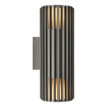 Nordlux - Iluminação de parede exterior ALUDRA 2xE27/15W/230V IP54 antracite