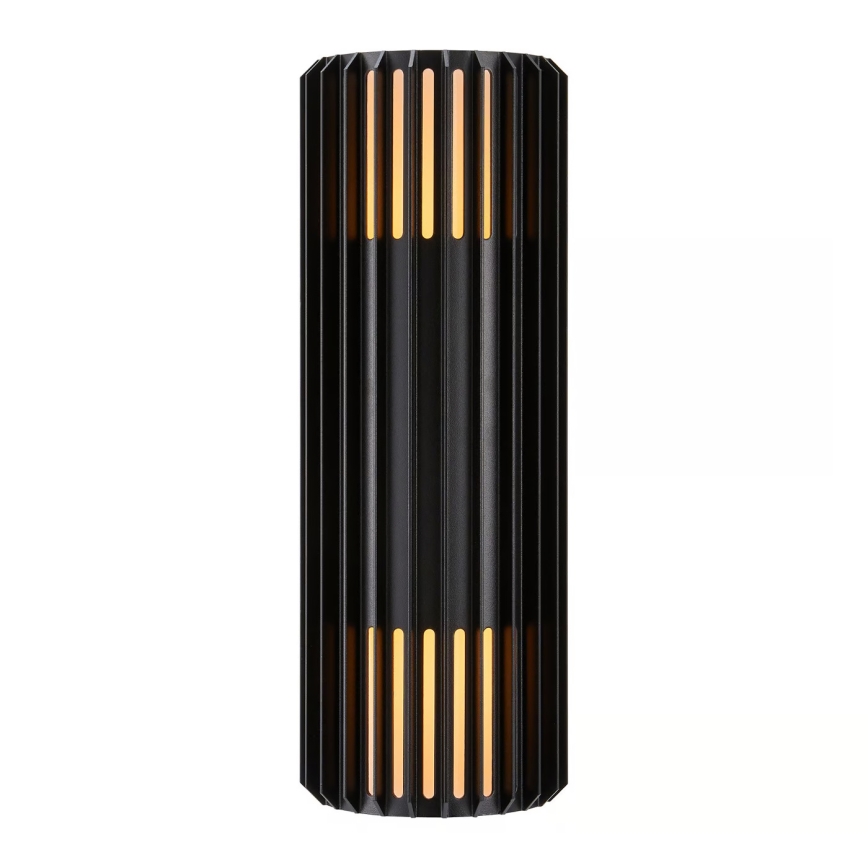 Nordlux - Iluminação de parede exterior ALUDRA 2xE27/15W/230V IP54 preto