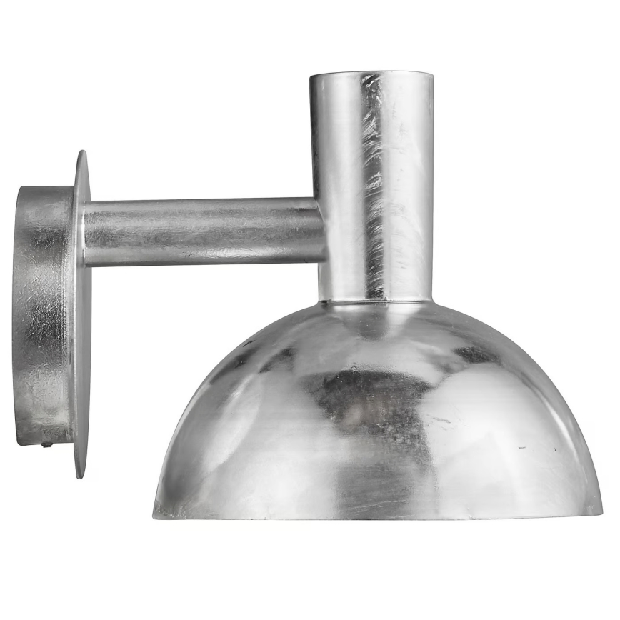 Nordlux - Iluminação de parede exterior ARKI 1xE27/20W/230V IP54 prateado