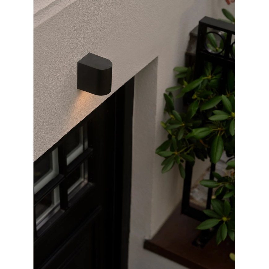 Nordlux - Iluminação de parede exterior DION 1xGU10/25W/230V IP44 preto