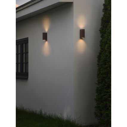 Nordlux - Iluminação de parede exterior DION 2xGU10/25W/230V IP44 rezavá