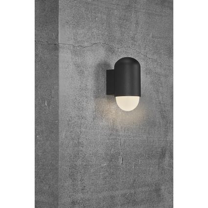 Nordlux - Iluminação de parede exterior HEKA 1xE27/60W/230V IP54 preto