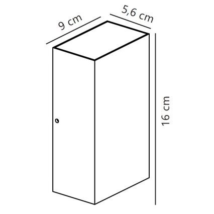 Nordlux - Iluminação de parede exterior LED ROLD LED/10,5W/230V 3000K IP54 creme